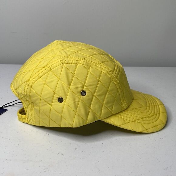 Noah NYC Quilted Liberty Fabric Hemmingway Ball Cap Hat in Buttercup Size OS main image 12